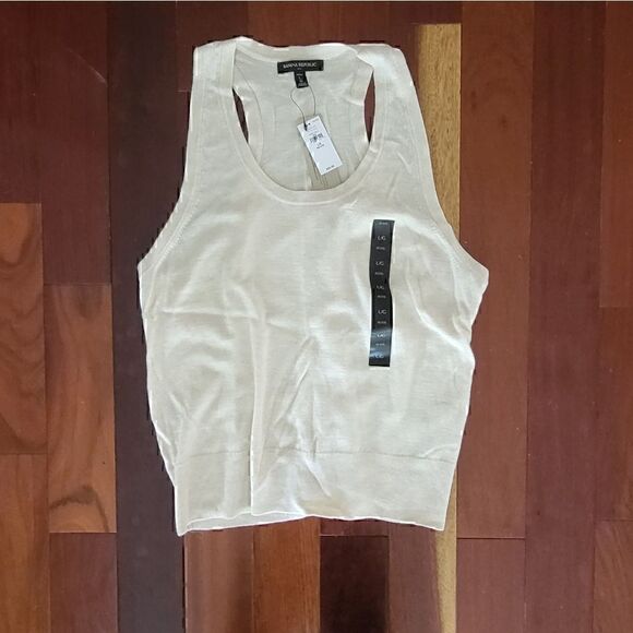 NWT BANANA Republic Women's Tank Top Suoer Soft Size Large Petite - Picture 1 of 3